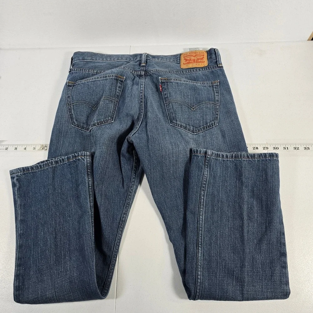 Levi Strauss & Co 527 Mens Bootcut Jeans Dark‎ Wash Size 34x30